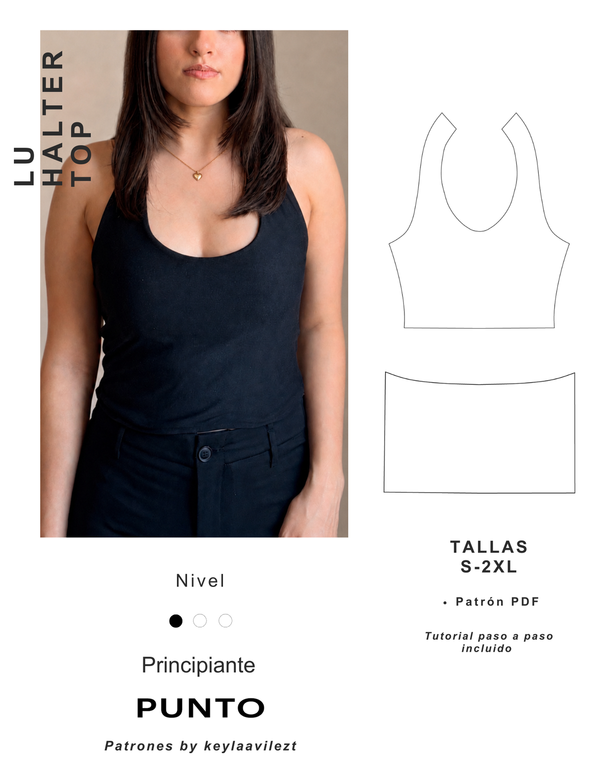 Patrón HALTER TOP PDF